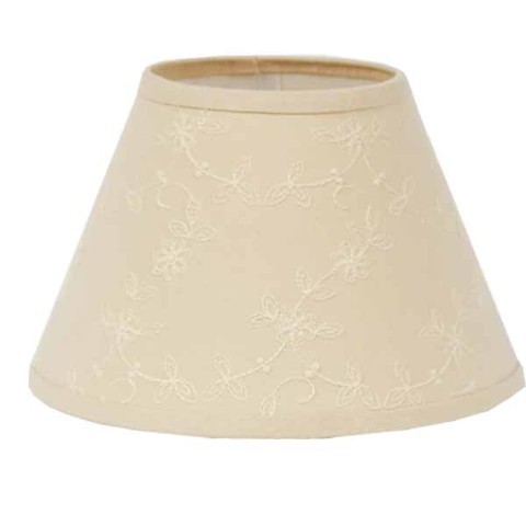 Candlewicking Lampshade 16" Washer Cream