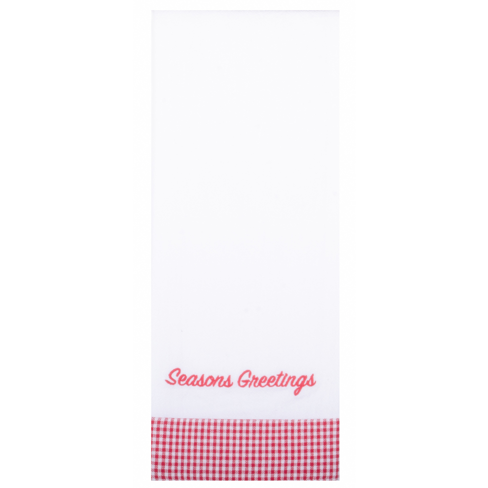 Kringle's Christmas White / Red Towel