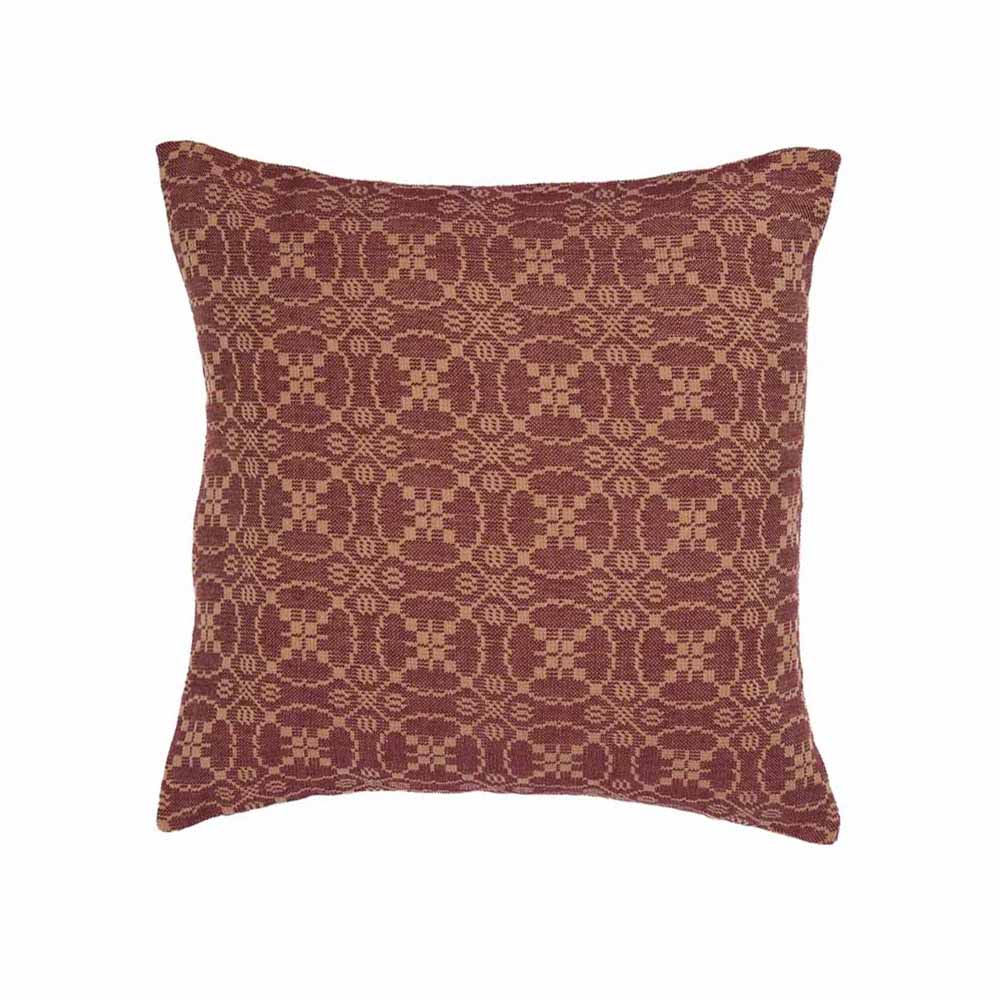 Marshfield Jacquard Pillow Cover Barn Red