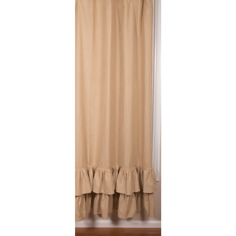 Meadowpark Shower curtain double ruffle